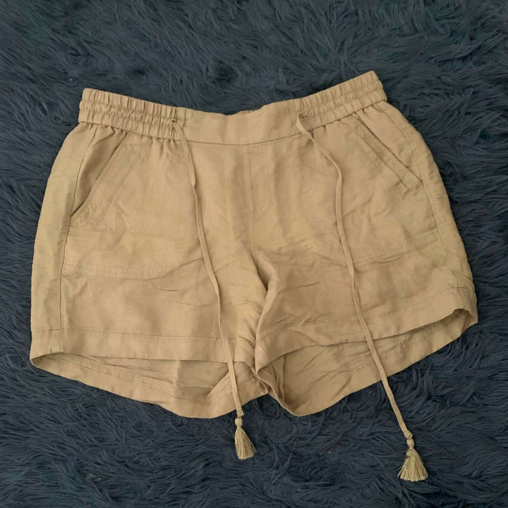 Lane Bryant drawstring linen shorts size 14/16
